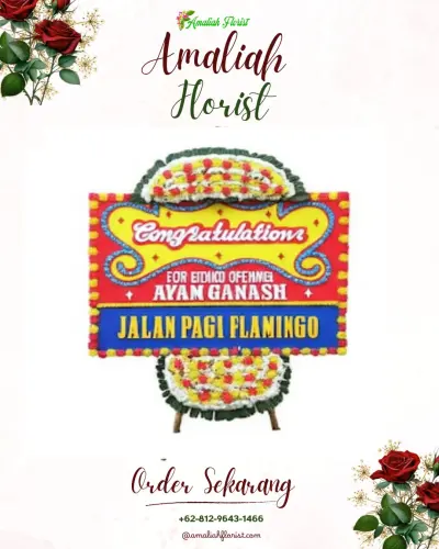 Bunga Papan Congratulation di Beber